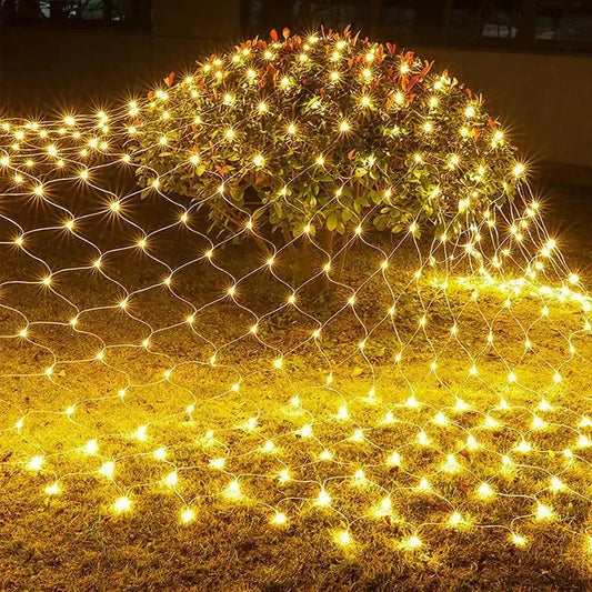 Luces De Malla De Red Led Solar 1.5m X 1.5m
