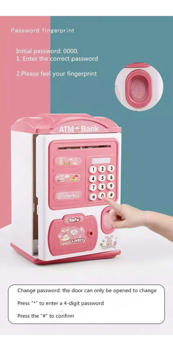 Alcancía Electrónica Niños Juguete Music Saving Box Atm Bank
