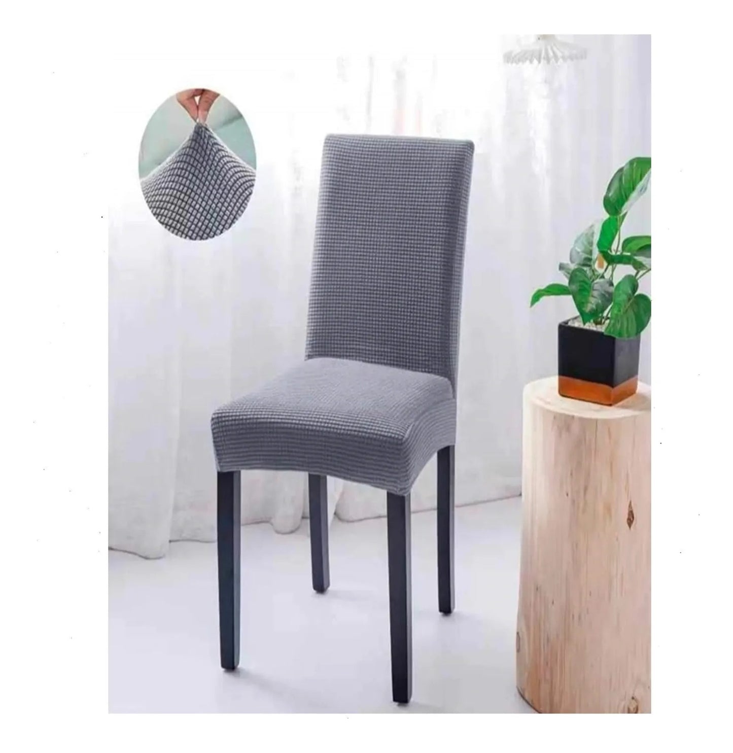 Pack X6 Fundas Cubre Silla Cuadrille Elasticada Para Comedor