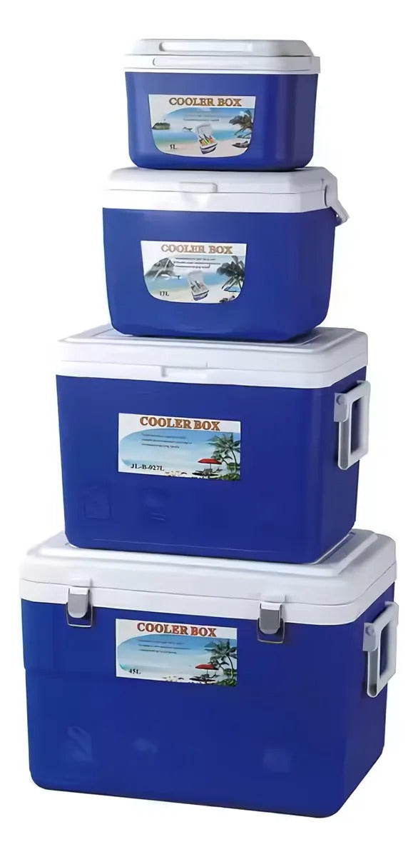 Combo Cooler 4 Piezas 5L 13L 21L 45L Set de Hieleras Portátiles JS1402