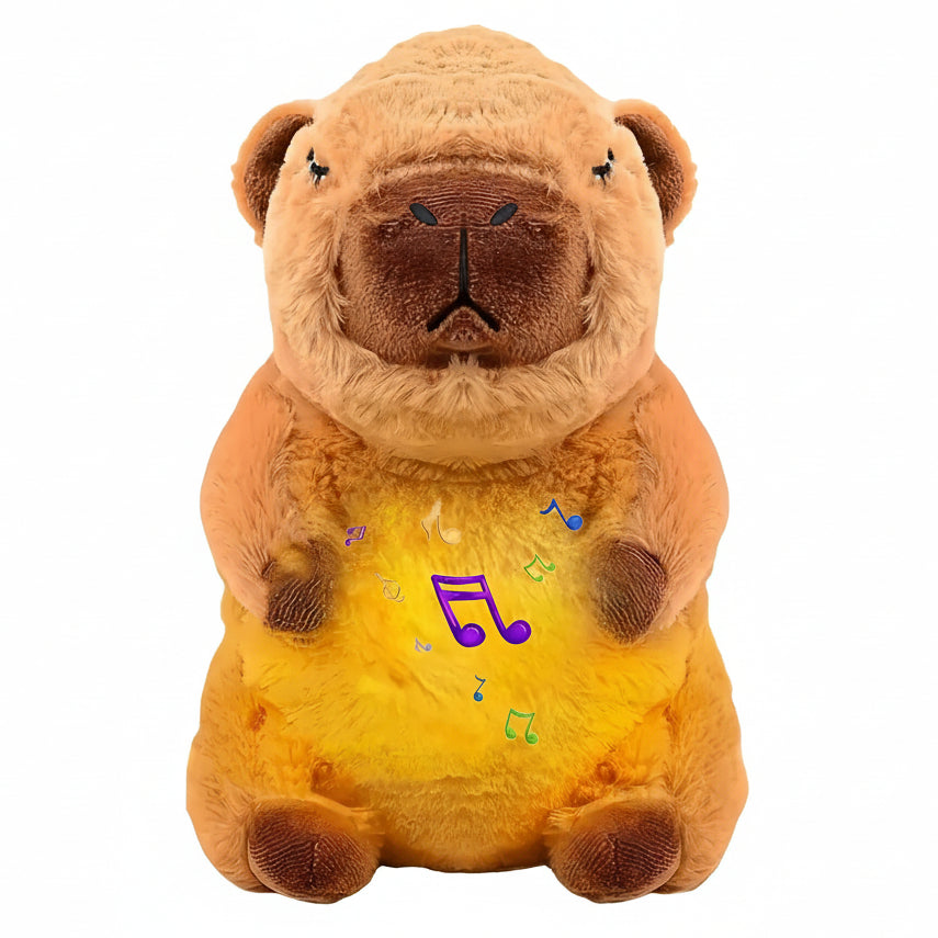 Capibara Musical con Respiración Realista y Sonidos Relajantes