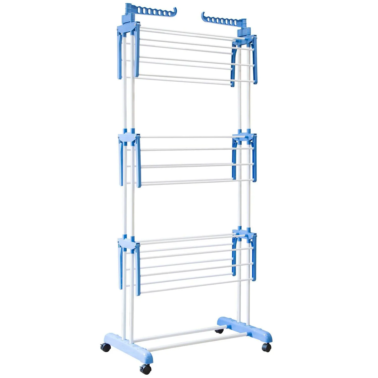 Tendedero Plegable con Barra Superior Extensible 3 Niveles