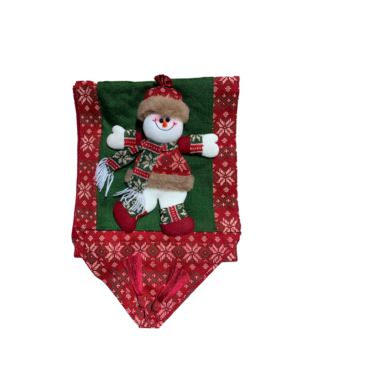 Camino De Mesa Con Adornos Navideños Bello Decoración 3d Navidad