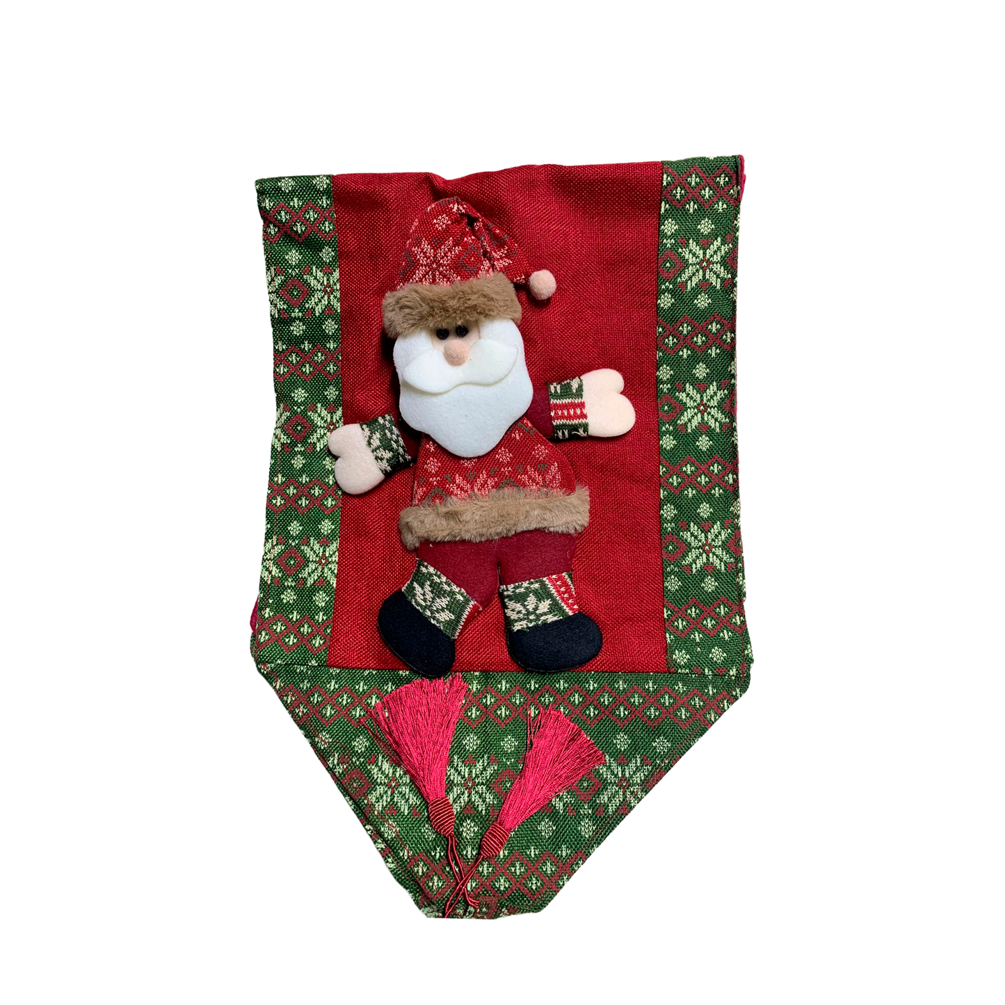 Camino De Mesa Con Adornos Navideños Bello Decoración 3d Navidad