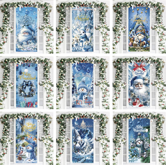 Fundas Navideñas Para La Puerta CS01 Diseño SURTIDOS🥇