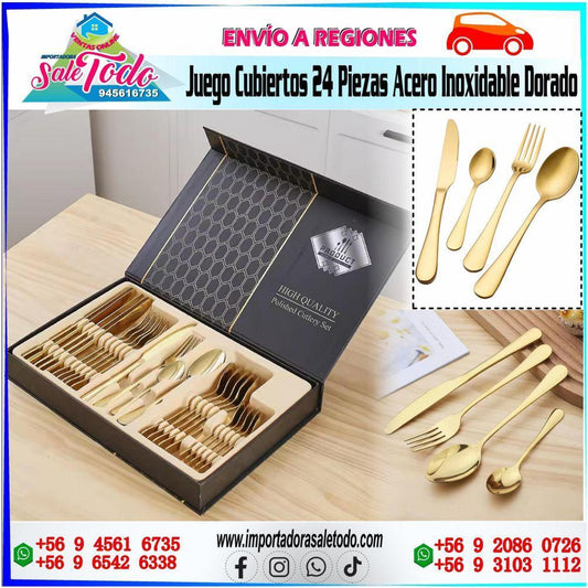 Juego Cubiertos 24 Piezas Acero Inoxidable | IST24D0