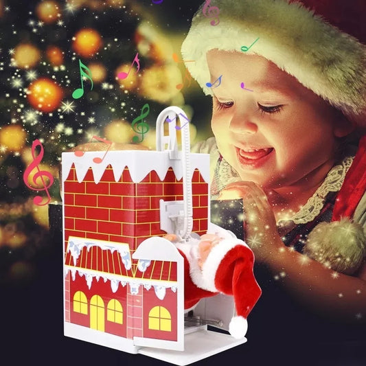 Viejito Pascuero Escala Chimeneas Navidad De Decoración Viejito Pascuero