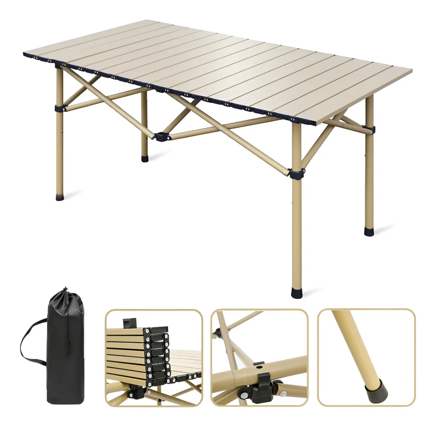 Mesa Plegable Portátil Para Exteriores 120cm C2777