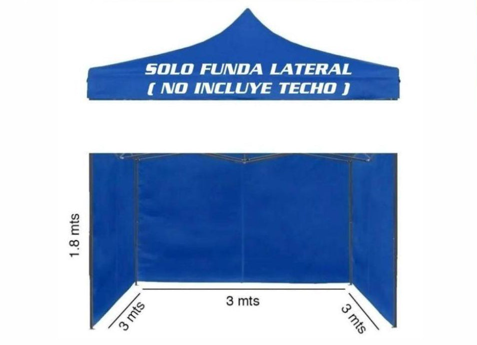 Lateral de Toldo Azul 3x3 | C98091