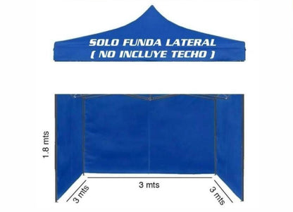 Lateral de Toldo Azul 3x3 | C98091