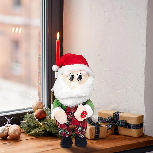 Pascuero De Peluche Musical Y Bailarín De Navidad Papá Noel
