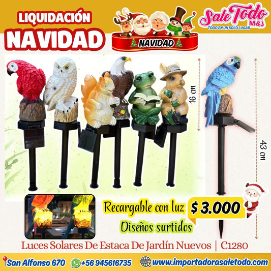 Luces Solares De Estaca De Jardín Nuevos C1280 SURTIDOS🥇