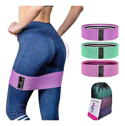 Bandas Elásticas Ejercicio Pro 3 Pcs De Tela Con Bolso Yoga