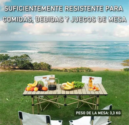 Mesa Plegable Portátil Para Exteriores 120cm C2777