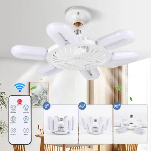 Ventilador Flor de Techo con Luz Led C9144
