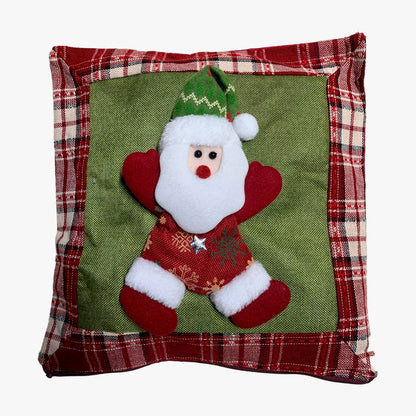 Funda Para Cojin Diseño Navideño Relieve 3d Funda Navideña