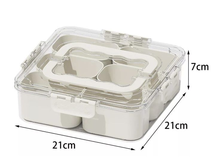 Contenedor De Alimentos Con 6 Compartimento JS1437