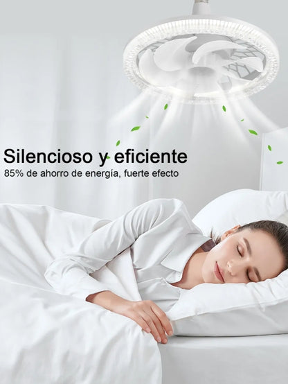 Ventilador de Techo con Luz Led y Control Remoto C9143