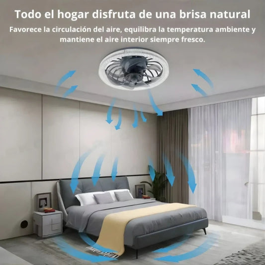 Ventilador de Techo con Luz Led y Control Remoto C9143