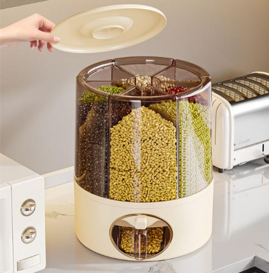 Contenedor De Granos Giratorio 6 Divisiones C424