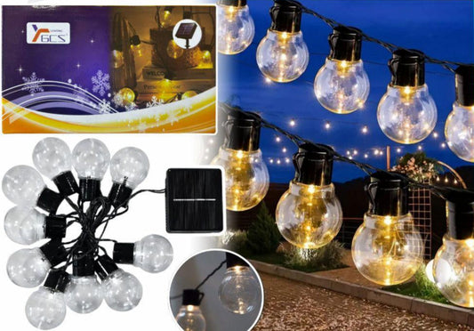 Luces Solares Bombilla 10 Led 5Mt C8460