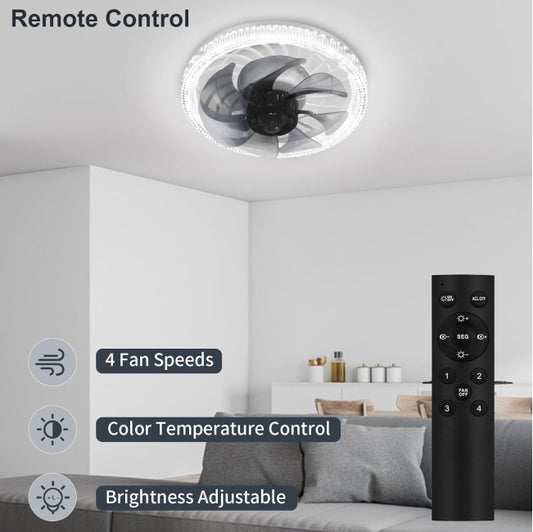 Ventilador de Techo con Luz Led y Control Remoto C9143