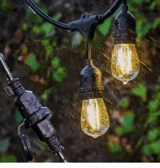 Guirnalda de Luces 20 Metros con 20 Ampolletas LED y Enchufe