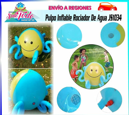 Pulpo Inflable Rociador De Agua JS1034
