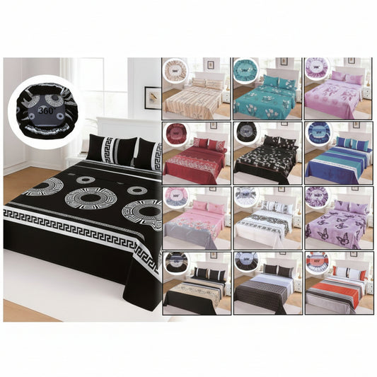 Juego de Sábanas 144 Hilos con Diseños 1, 2, 2.5 Plazas y Super King