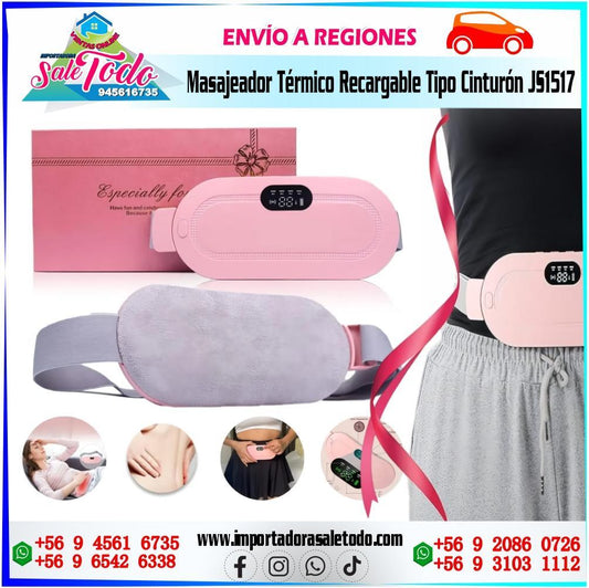 Masajeador Térmico Recargable tipo Cinturón | JS1517