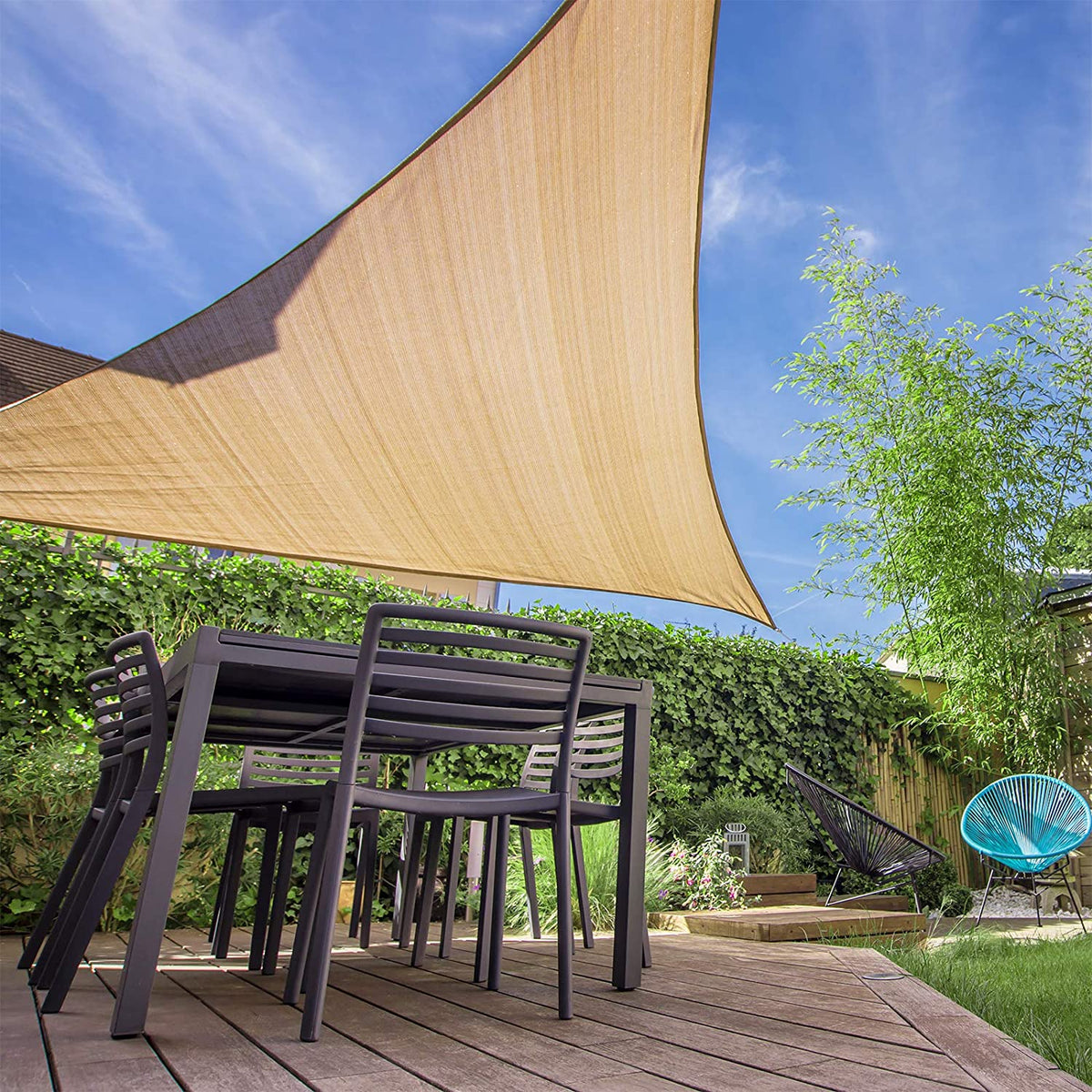 Lona Toldo Sombra HDPE Anti UV Triangular | Varias Medidas