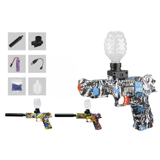 Pistola Automática de Hidrogel Glock Recargable con Batería y Accesorios C8204