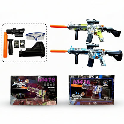 Pistola de Hidrogel M416 Automática Recargable con Accesorios ST675B