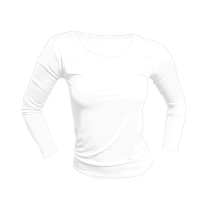 Camiseta Bambú Mujer Manga Larga Cuello Redondo 1 Unidad
