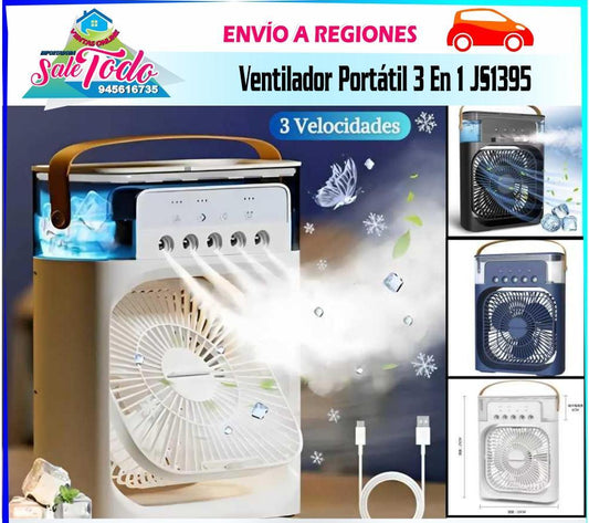 Ventilador Portátil 3 En 1 JS1395