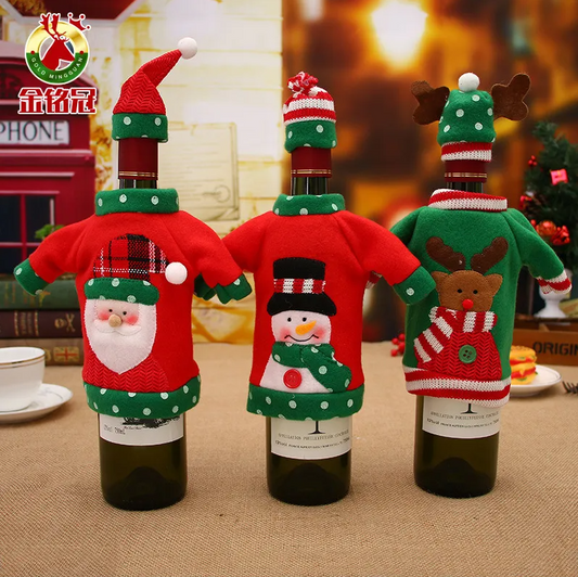 x1 Funda De Suéter De Navidad Para Botella De Vino 232005