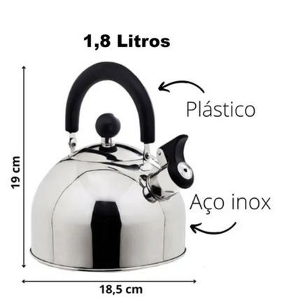Tetera Silbante De Acero Inoxidable