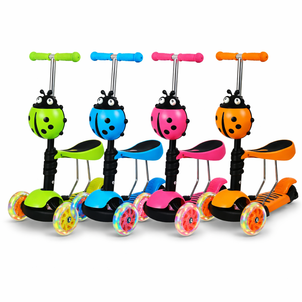 Scooter Chinita 3 en 1 Infantil con Asiento y Luces LED C16143