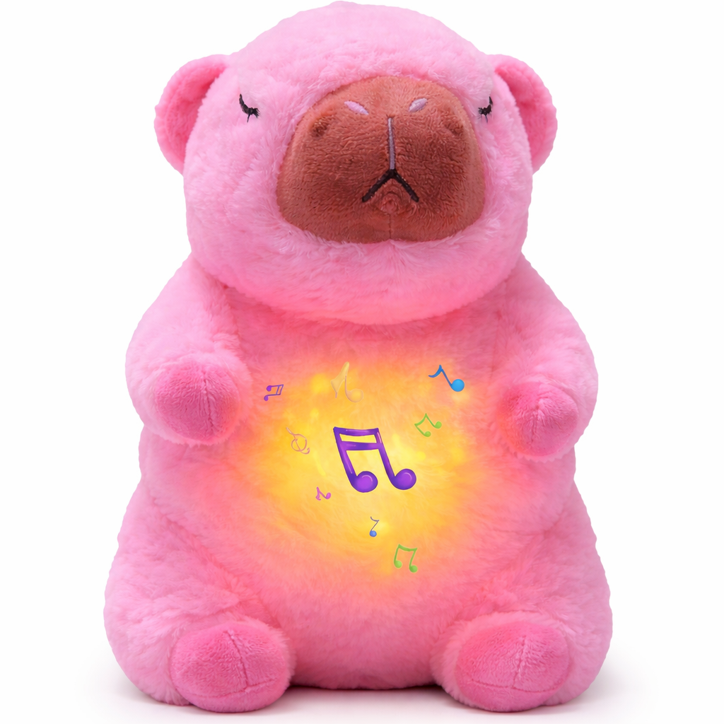 Capibara Musical con Respiración Realista y Sonidos Relajantes