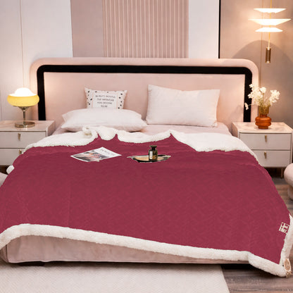 Frazada Sherpa Térmica Trenzada – 2 y 2.5 Plazas | Varios Colores