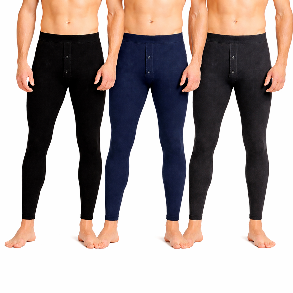 Calzoncillo Largo Hombre Bambú Primera Capa Térmico Respirable