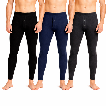 Calzoncillo Largo Hombre Bambú Primera Capa Térmico Respirable