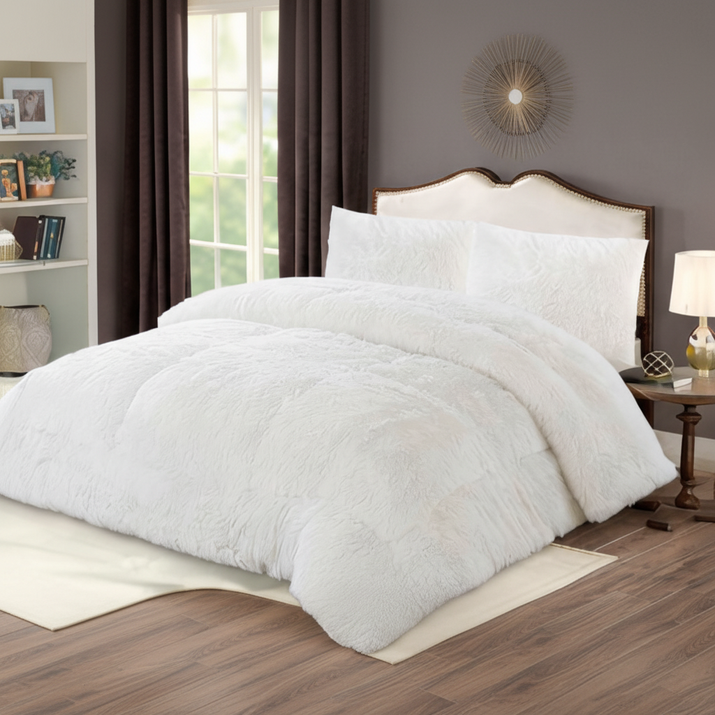 Cobertor Peludo Liso 2P King 230x250 cm con Chiporro Extra Abrigador