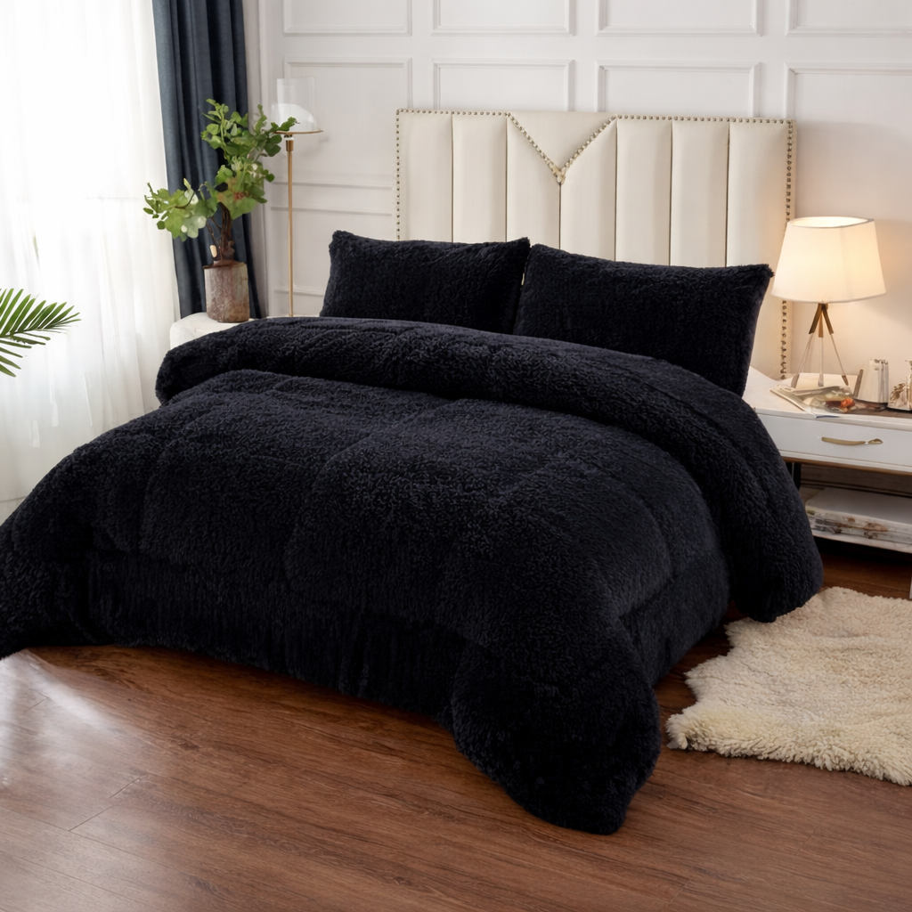 Cobertor Peludo Liso 2P King 230x250 cm con Chiporro Extra Abrigador
