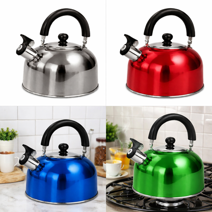 Tetera de Acero Inoxidable 2.7 Litros con Mango Antideslizante | C100134