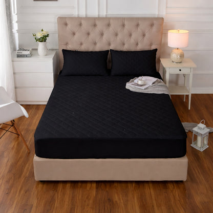Cubre Colchón Impermeable Ajustable con Fundas Almohada – 1.5, 2 y 2.5 Plazas