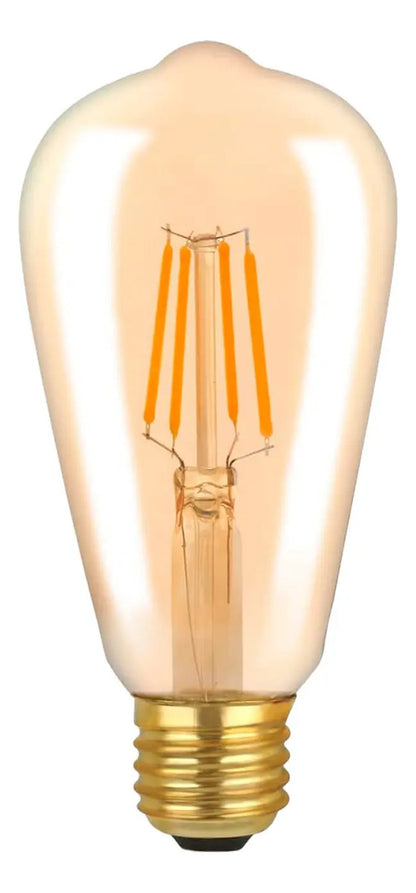 Ampolleta Led Filamento 4w Retro St64 Vintage E27