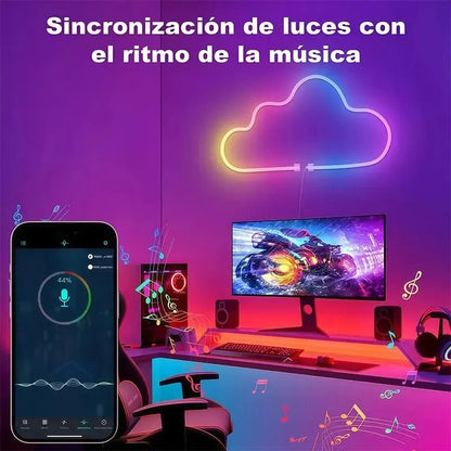 Tira LED Neón RGB Magic 5M IP67 USB con Bluetooth y Control