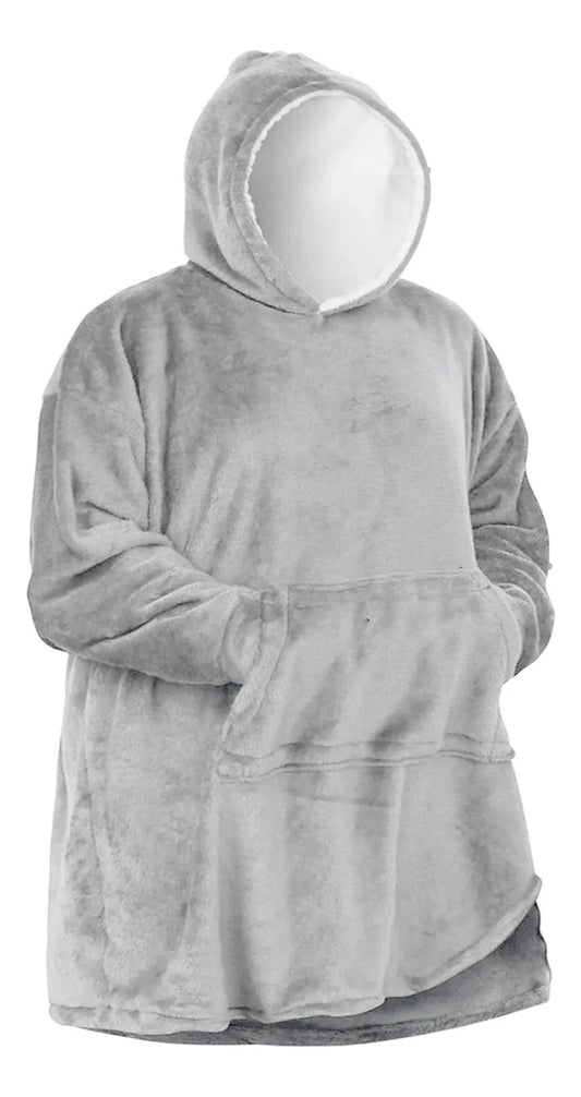 Poleron Sherpa Capucha Huggle Hoodie Chiporro Oversize Xxl