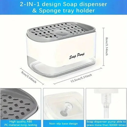 Dispensador De Jabon Liquido Con Esponja Soap Pump